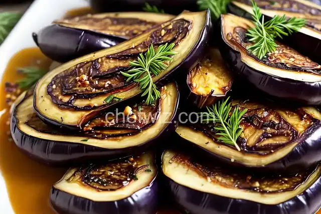 Roasted Eggplant with Garlic and Herbs