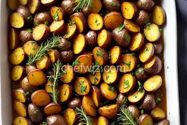 Roasted Fingerling Potatoes with Fresh Herbs and Garlic