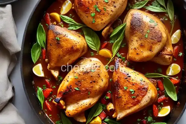 Roasted Garlic Clove Chicken