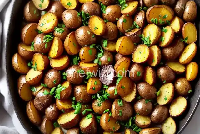 Roasted Garlic Fingerling Potatoes