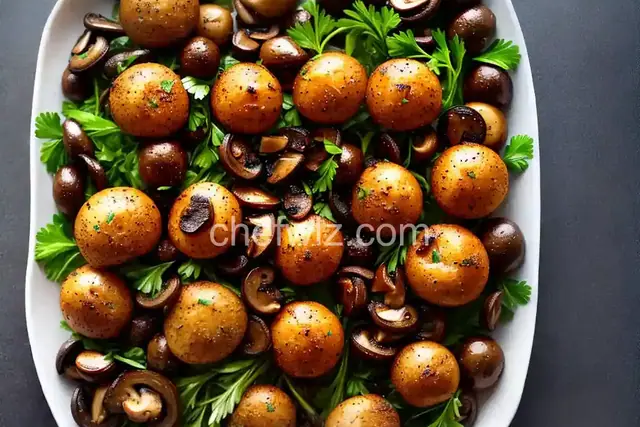 Roasted Garlic Mushrooms