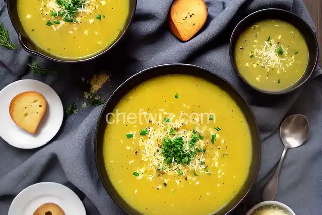 Roasted Garlic, Potato, and Parmesan Soup