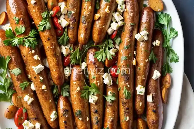 Roasted Garlic and Feta Chicken Sausage Recipe