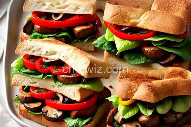 Roasted Italian Sausage, Pepper, and Mushroom Sandwich Recipe