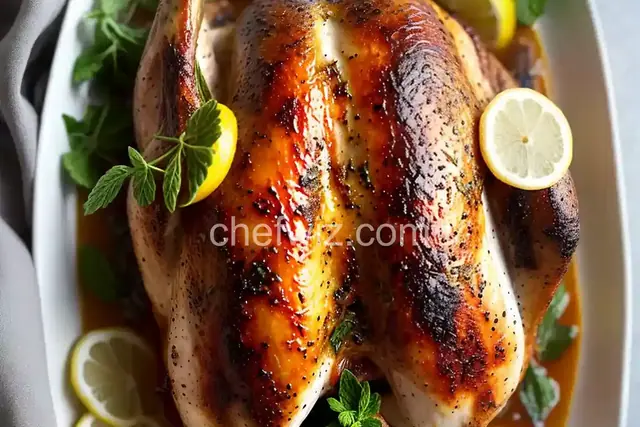 Roasted Lemon Balm Chicken