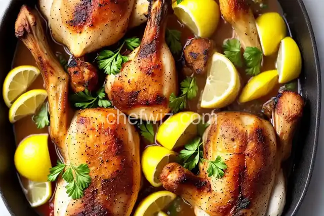 Roasted Lemon Chicken Legs