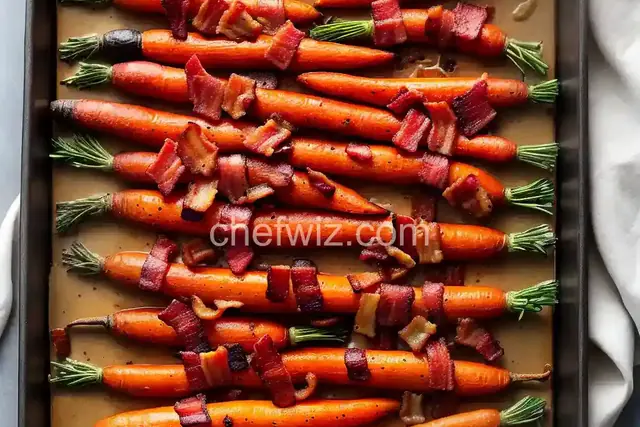 Roasted Maple Carrots with Bacon