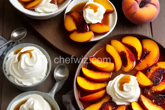 Roasted Peach Sundae Sauce