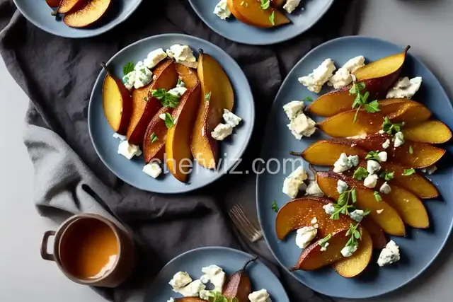 Roasted Pears with Blue Cheese