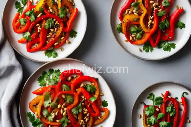 Roasted Peppers with Pine Nuts and Parsley