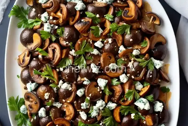 Roasted Portabello Mushrooms with Blue Cheese