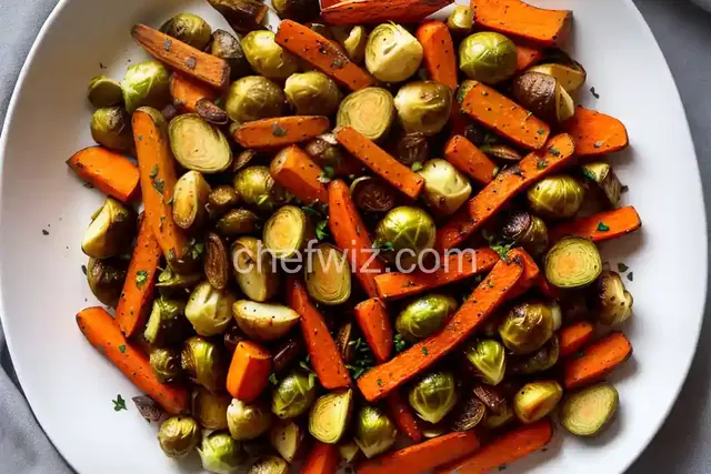 Roasted Potatoes, Carrots, Parsnips and Brussels Sprouts
