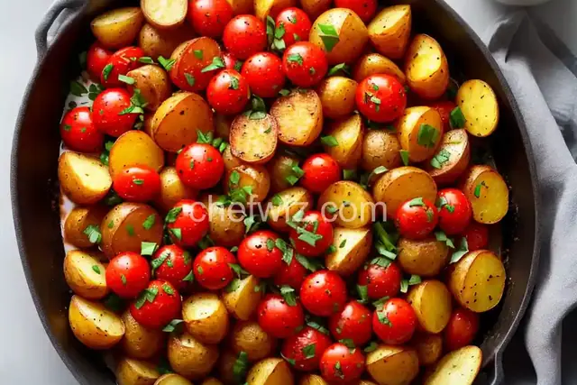 Roasted Potatoes and Tomatoes