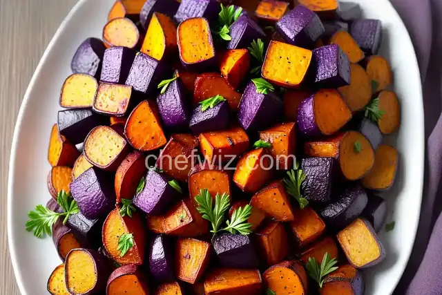 Roasted Purple Sweet Potatoes
