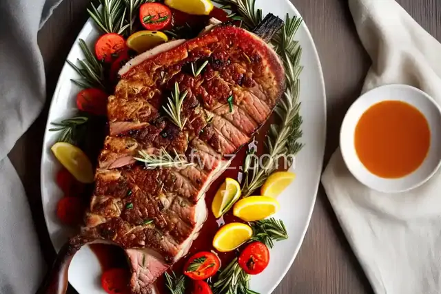 Roasted Rack of Lamb with Rosemary Jus