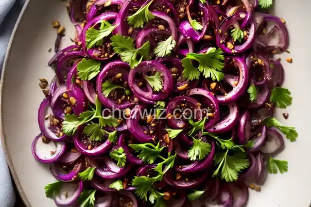 Roasted Red Onion Flowers