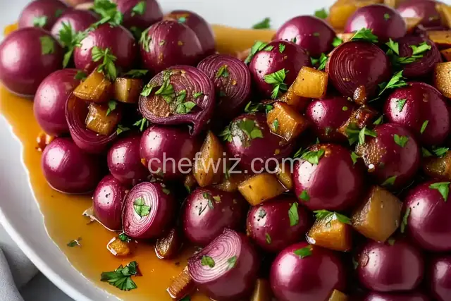 Roasted Red Onions with Butter, Honey, and Balsamic Vinegar