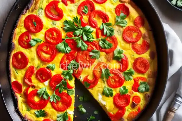Roasted Red Pepper Frittata