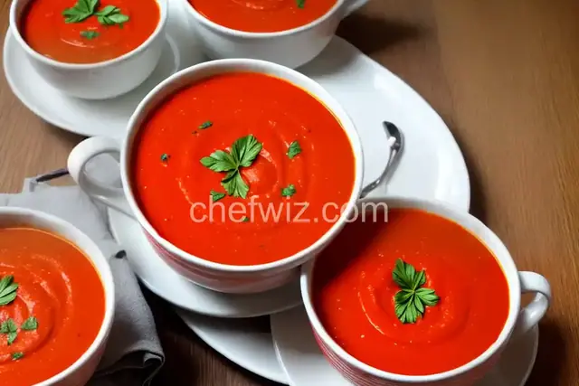 Roasted Red Pepper and Tomato Soup