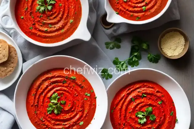 Roasted Red Pepper and Walnut Dip (Muhummara)