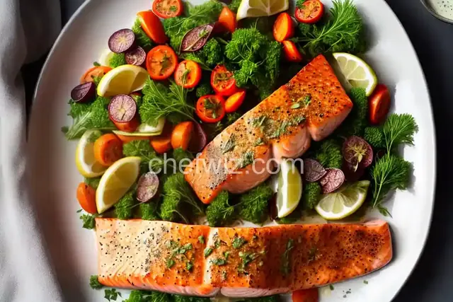 Roasted Salmon With Green Herbs