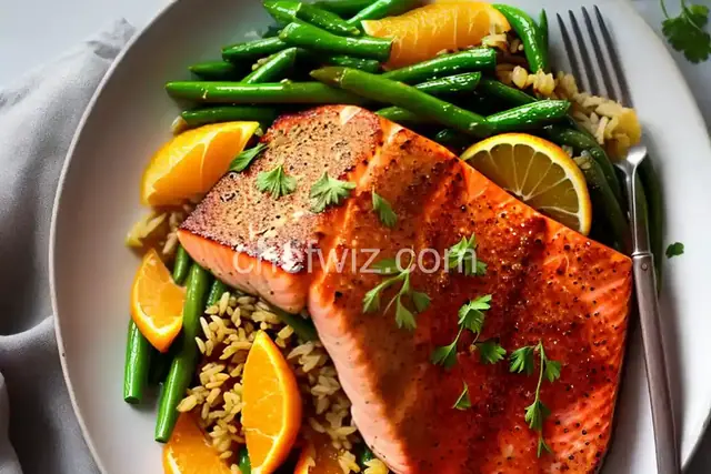 Roasted Salmon with Orange-Ginger Glaze