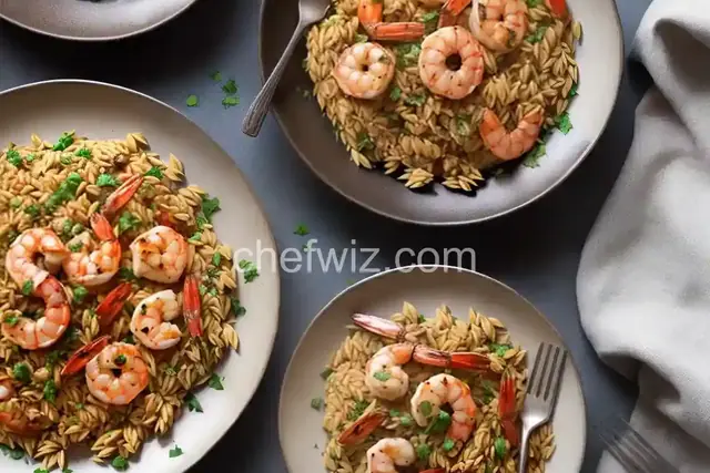 Roasted Shrimp and Orzo