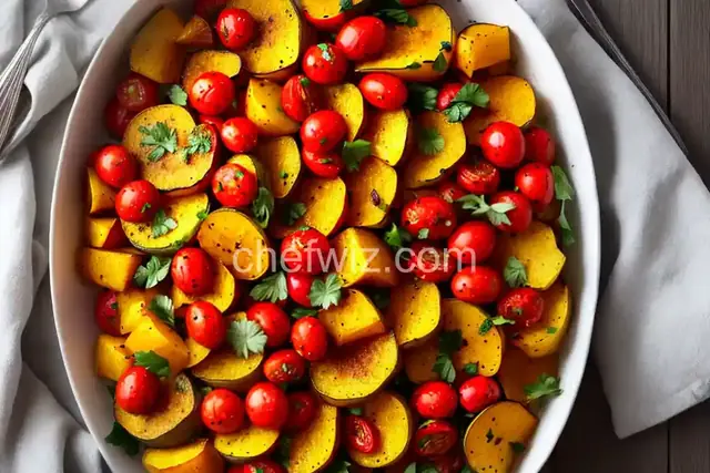 Roasted Squash and Tomatoes