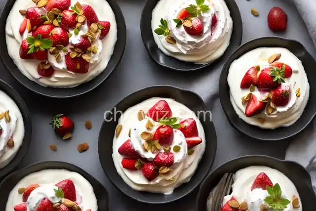 Roasted Strawberry Rhubarb and Yogurt Parfaits