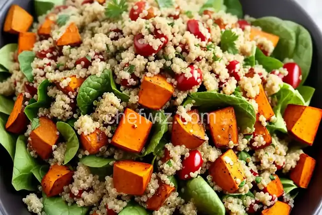 Roasted Sweet Potato Quinoa Salad