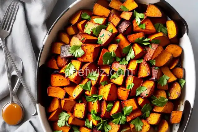 Roasted Sweet Potatoes with Honey Glaze