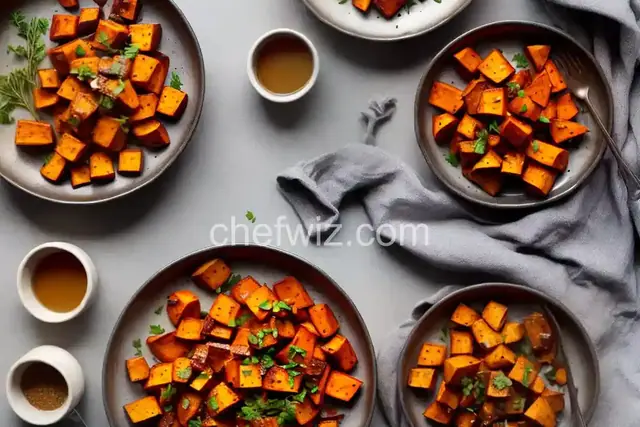 Roasted Sweet Potatoes with Honey and Cinnamon