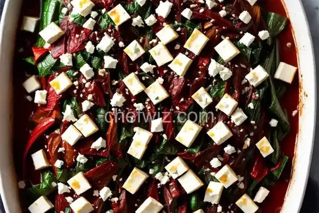 Roasted Swiss Chard with Feta