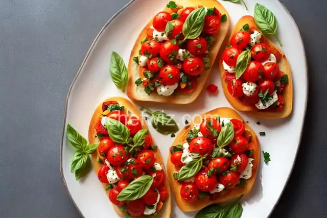 Roasted Tomato Bruschetta