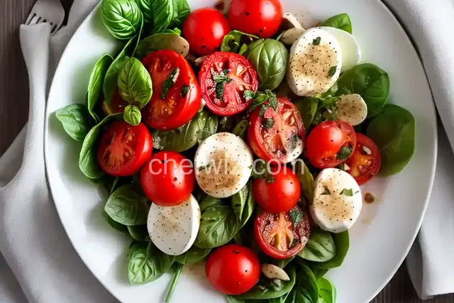 Roasted Tomato Caprese Salad
