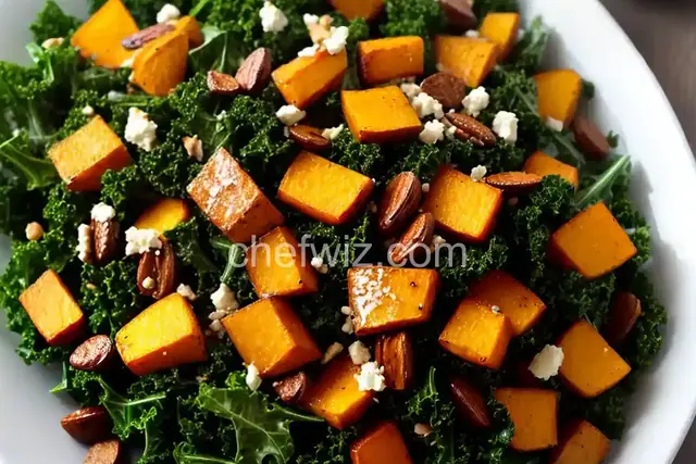 Roasted Yam and Kale Salad