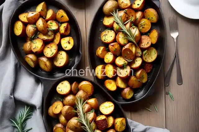Roasted Yukon Potatoes with Rosemary