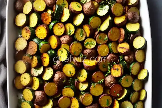 Roasted Zucchini and Red Potatoes