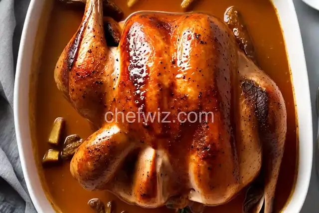 Roasted and Braised Turkey with Cognac Gravy