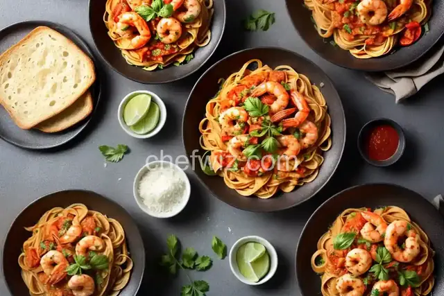 Rock Shrimp Pasta With Spicy Tomato Sauce