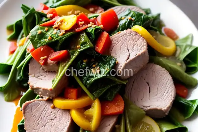 Rolled Pork Florentine
