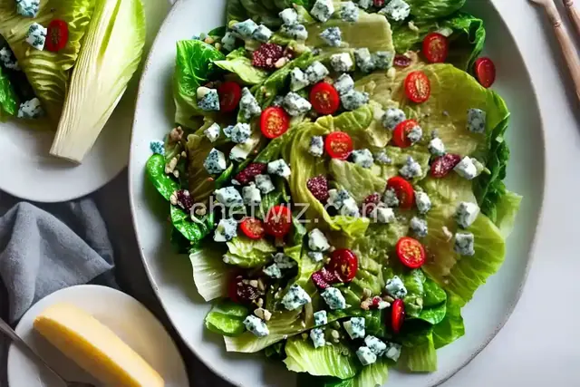 Romaine Salad with Blue Cheese Vinaigrette
