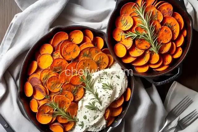 Rosemary Parmesan Sweet Potato
