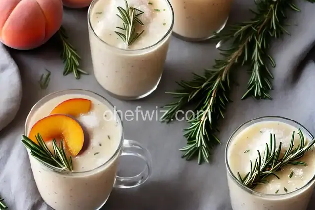 Rosemary Peach Frosty