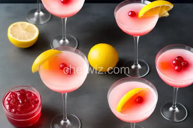 Rosy Gin-Kombucha Cocktail