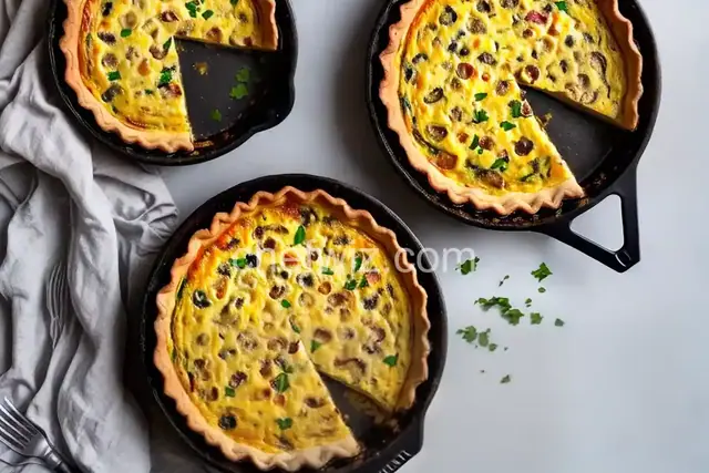 Round 2 Recipe-Bacon and Mushroom Quiche