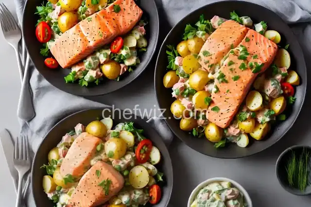 Russian Salmon and Potato Salad