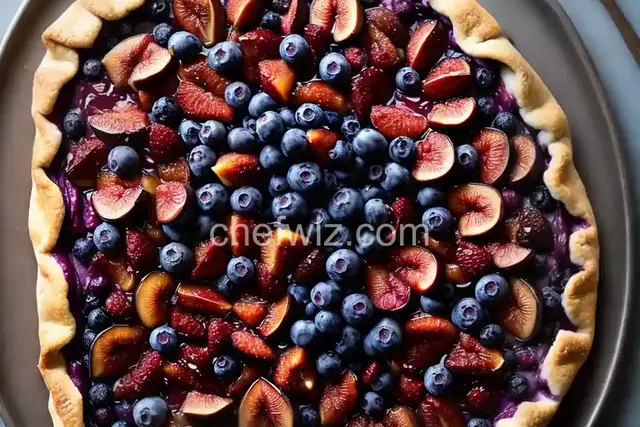 Rustic Blueberry and Fig Crostata
