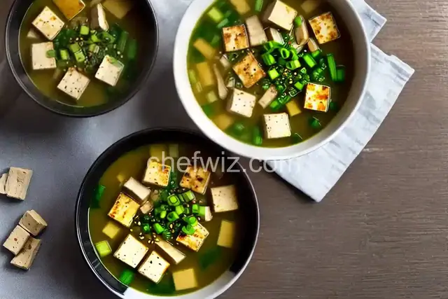 Rustic Miso Soup With Tofu and Seaweed Recipe