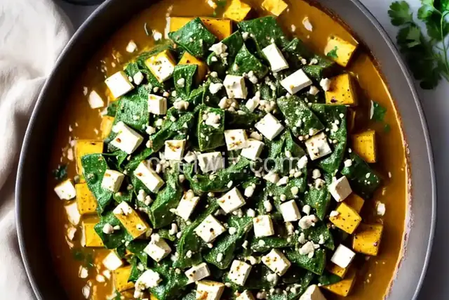 Saag Paneer, But With Feta